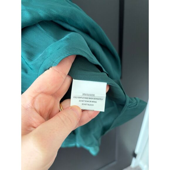 NWT Hello Molly Wheel of Fortune Dress Forest Green Ruffle Cocktail Dress Size 8 - Picture 8 of 10